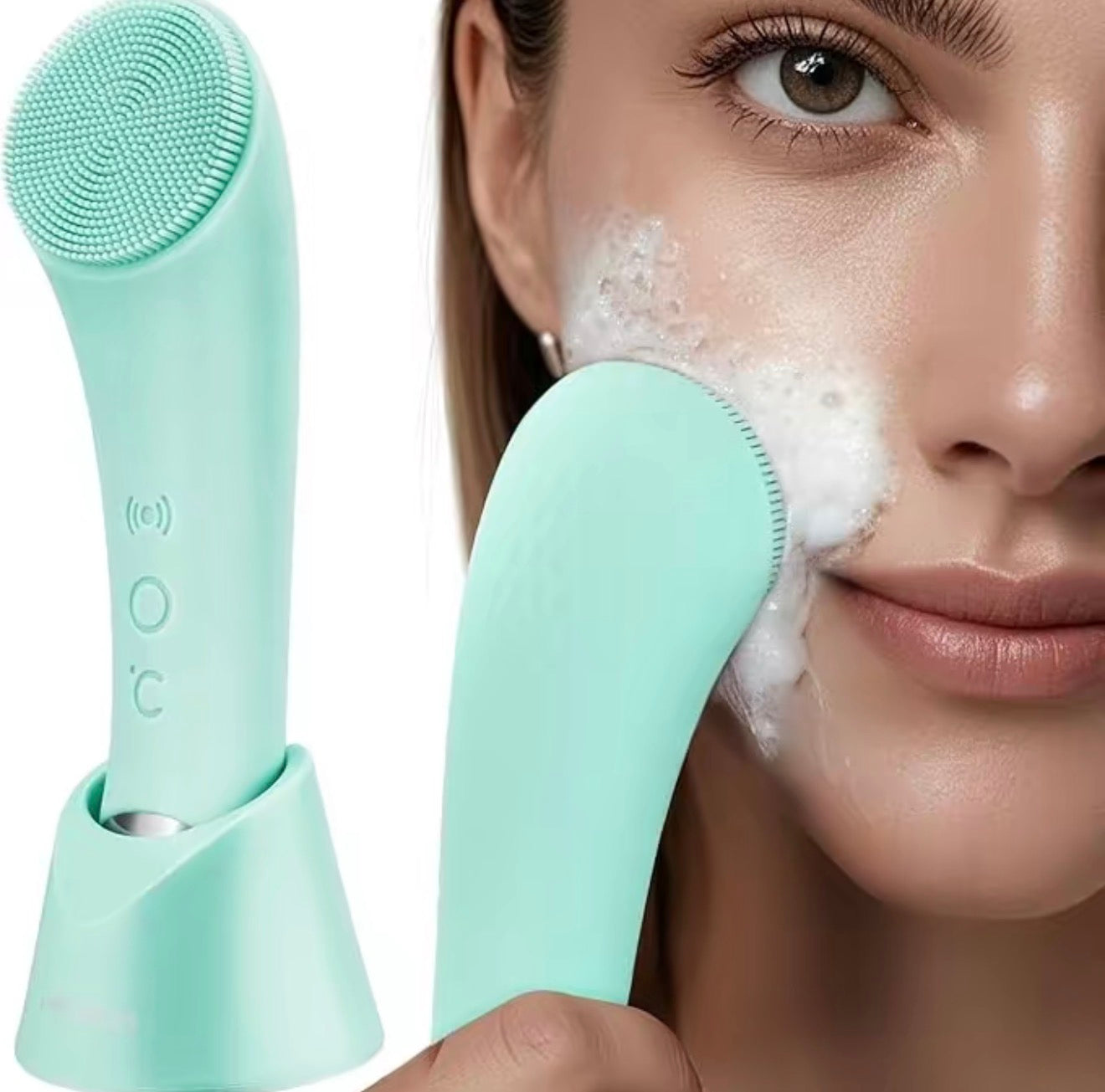 Brosse de visage ThermoGlow - Outil de nettoyage de peau premium