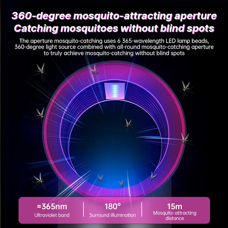 2025 Electric Mosquito Lamp, Outdoor Fly Catcher, USB-Powered, Portable Silent Insect Killer - Korvel