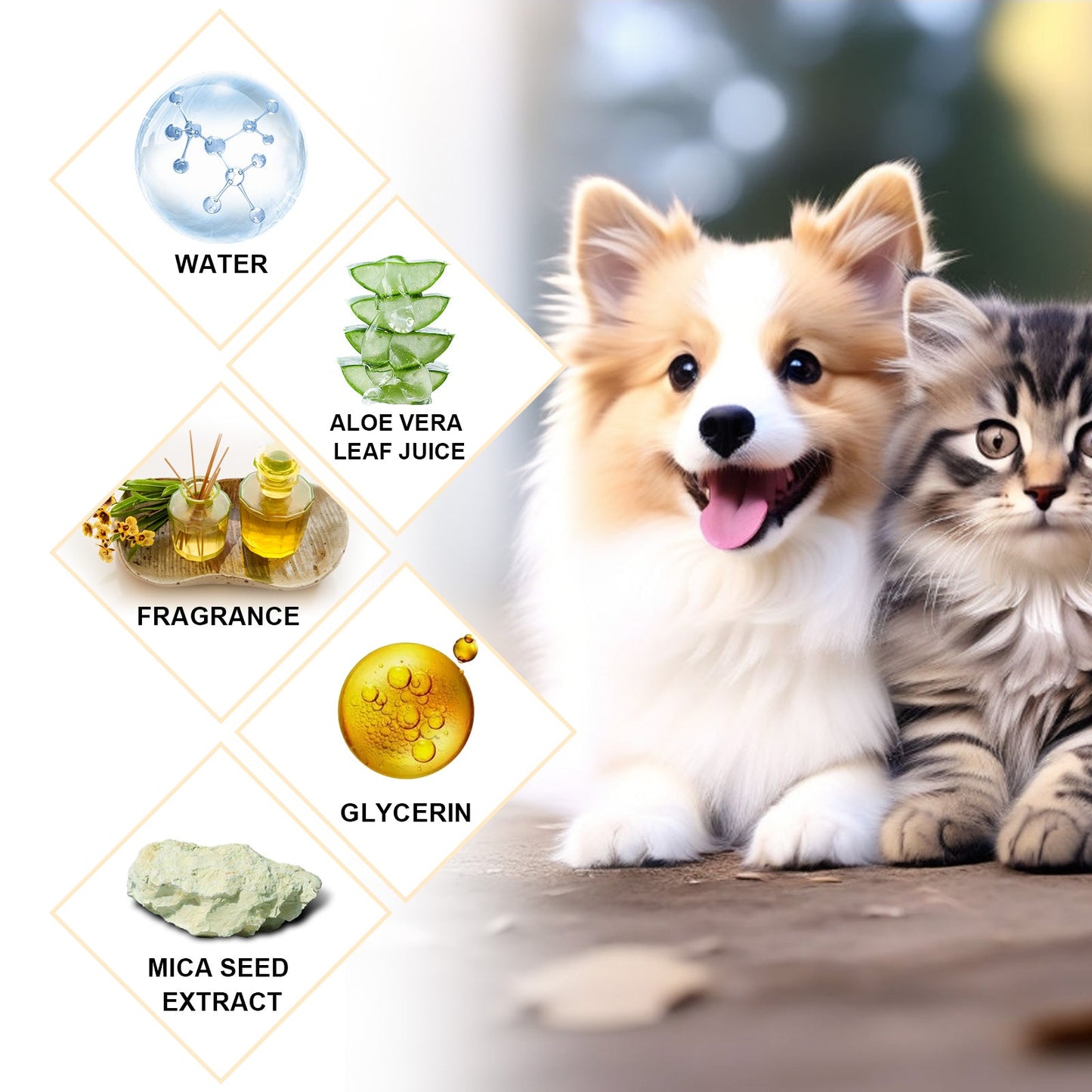 Pet Shampoo, Gentle Cleansing Of Pet Cat And Dog Hair With Smooth Unknotted Shampoo - Korvel