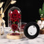 Christmas Valentine's Day Birthday Gift Two Roses Glass Cover Ornament LED Light Simulation Immortal Flower - Korvel