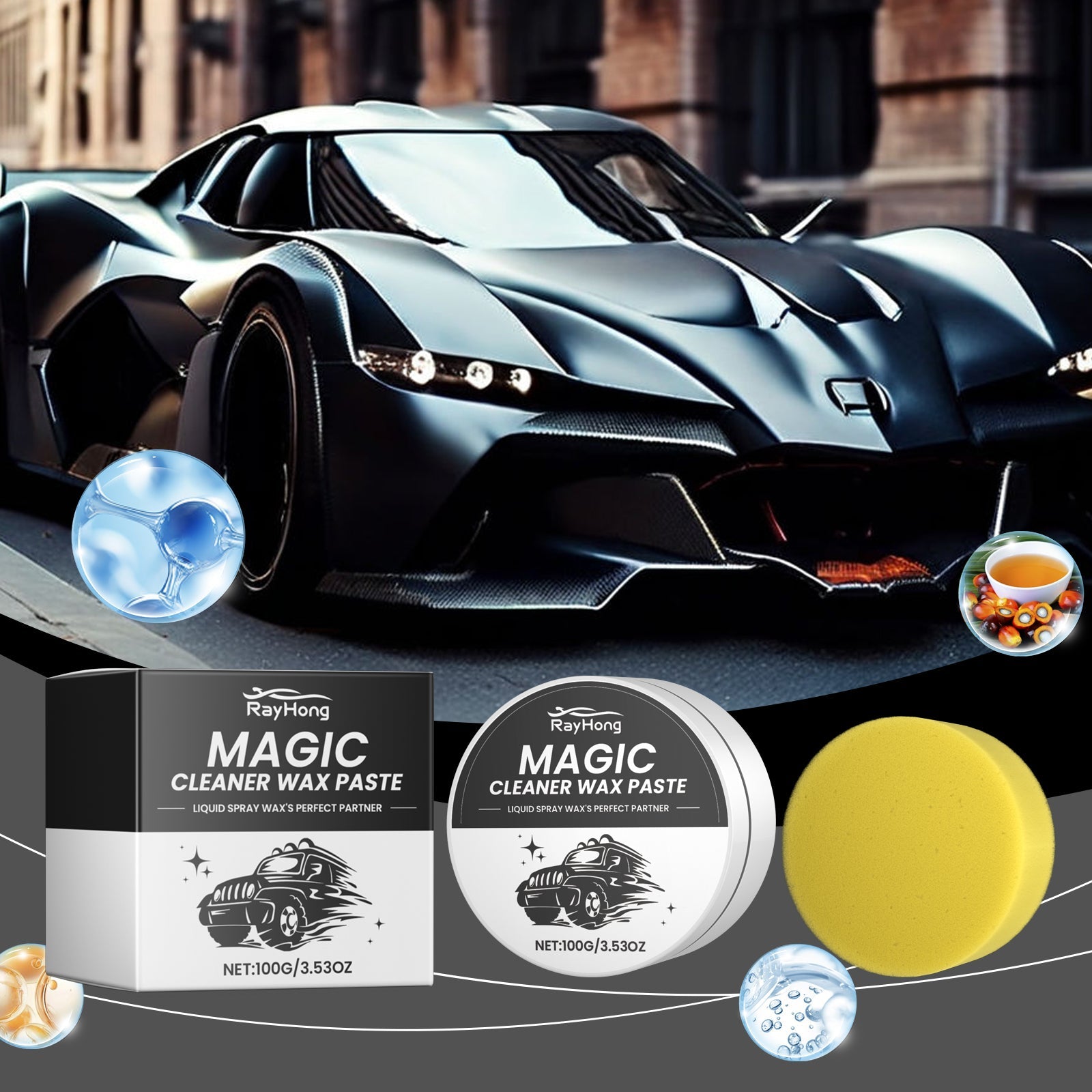 Car Cleaning And Polishing Paste, Scratch Repair Car Paint Polishing Car Maintenance Anti-Fouling Scratch Remover - Korvel
