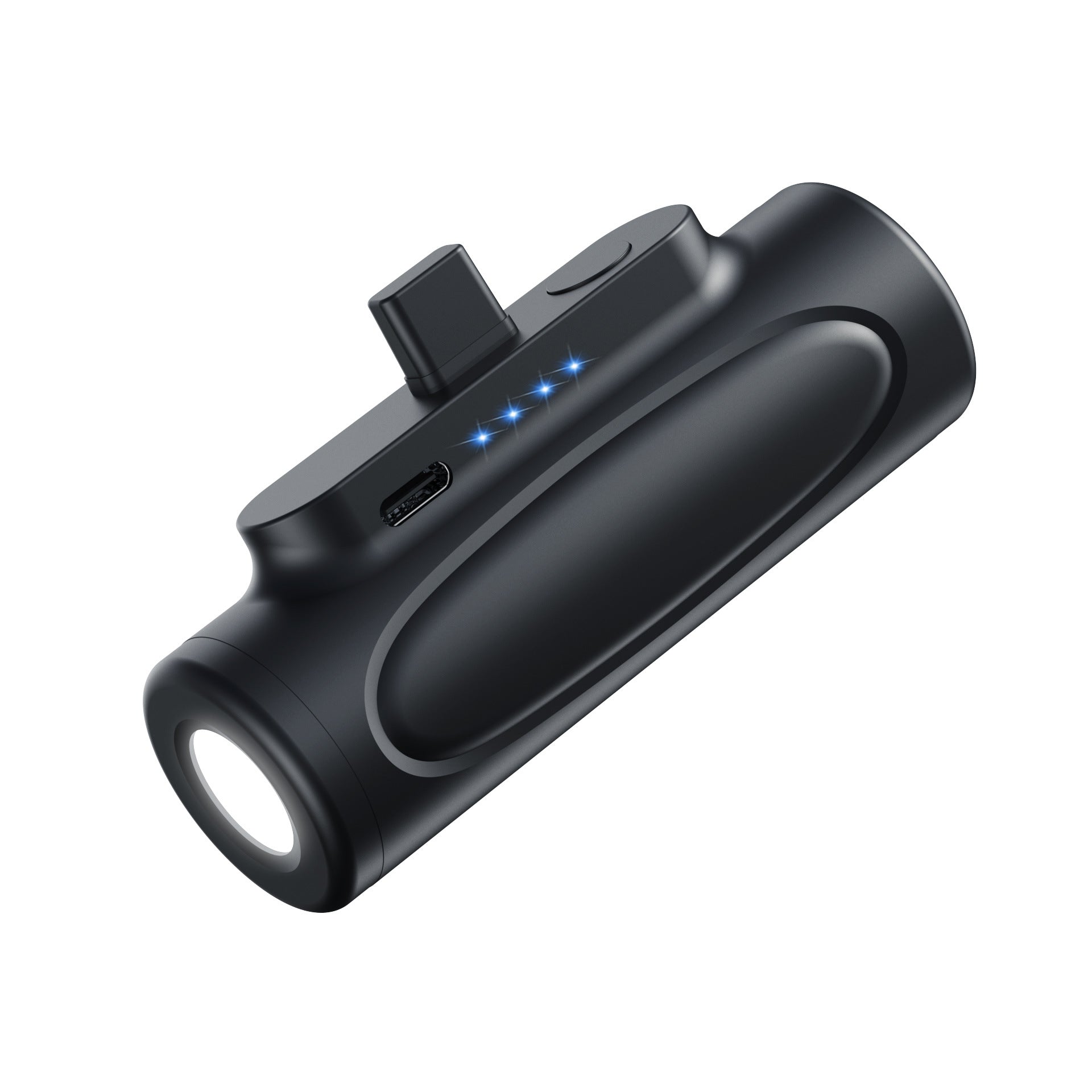 New creative power bank flashlight outdoor LED mini capsule portable fast charge 5000mAh power bank - Korvel