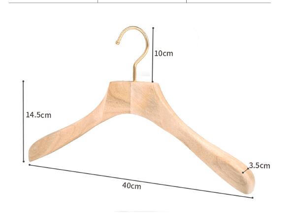1PCS Household clothes hanging wooden anti-slip clothes rack - Korvel