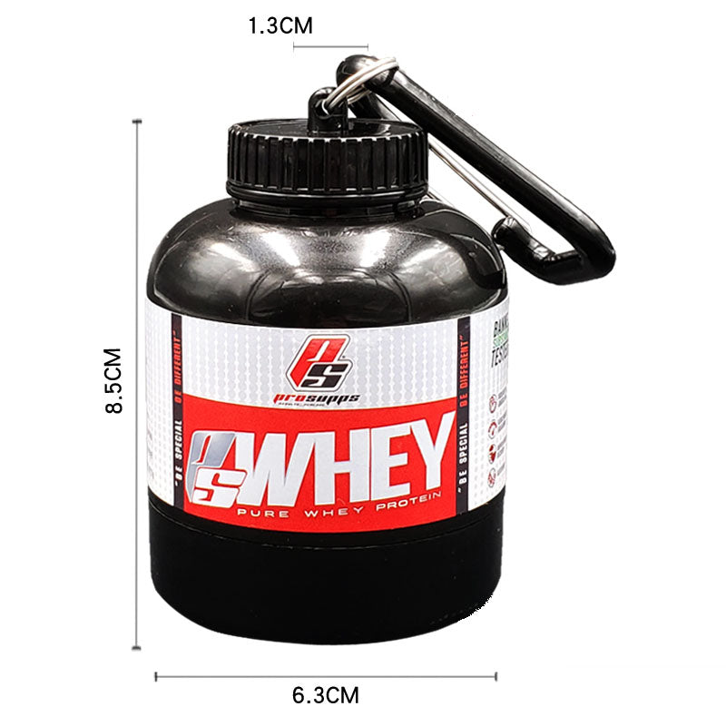 Protein Powder Box Portable Funnel Sports Fitness Supplement Packing Box Capsule Box Medicine Box Can Bottle - Korvel