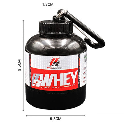Protein Powder Box Portable Funnel Sports Fitness Supplement Packing Box Capsule Box Medicine Box Can Bottle - Korvel