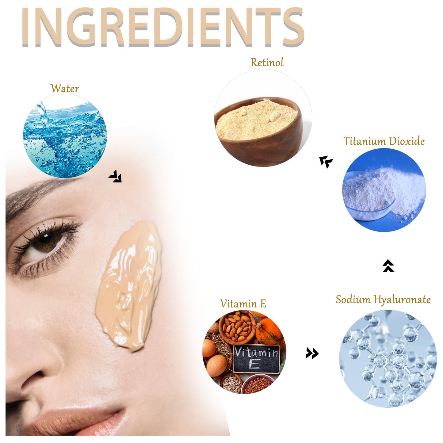Fond de teint et correcteur 2 en 1 - Maquillage à finition naturelle