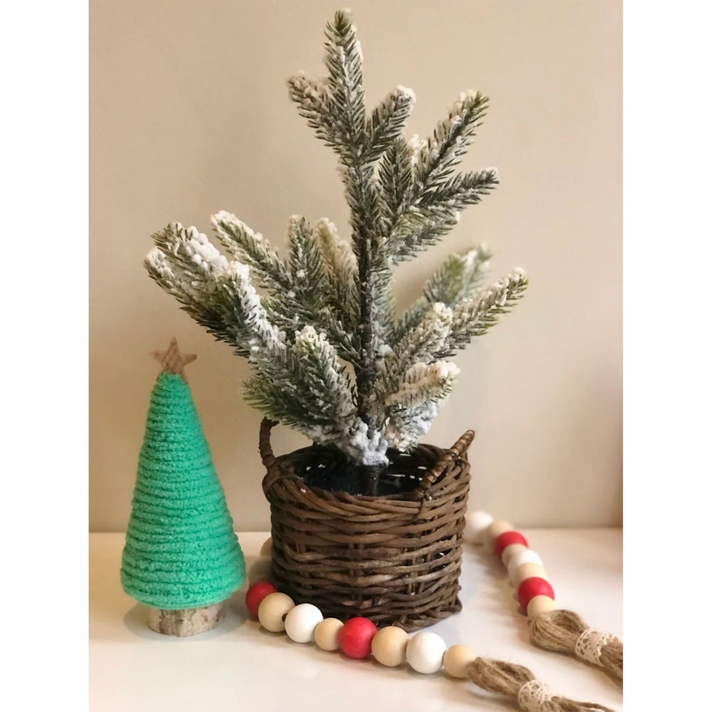Christmas Mini Christmas Tree Table Shelves Scene Decoration Tray Ornaments - Korvel