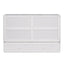 Queen Size Mobile Murphy Bed with Drawer and Little Shelves on Each Side White - Korvel