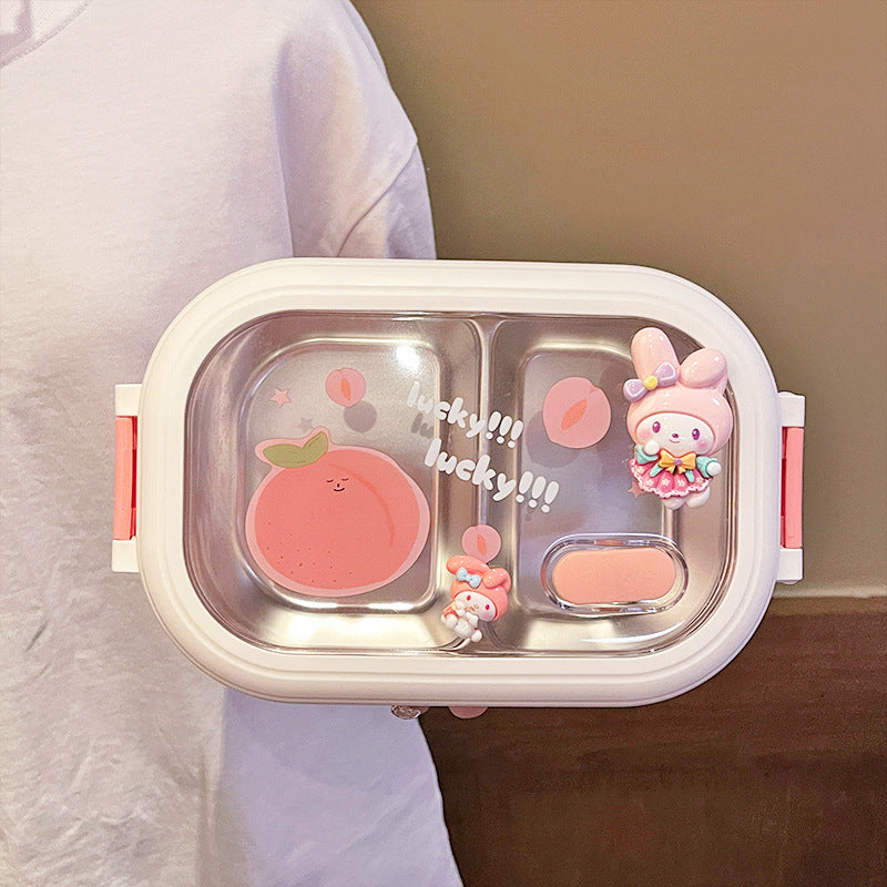 Cute portable stainless steel lunch box lunch box lunch box - Korvel