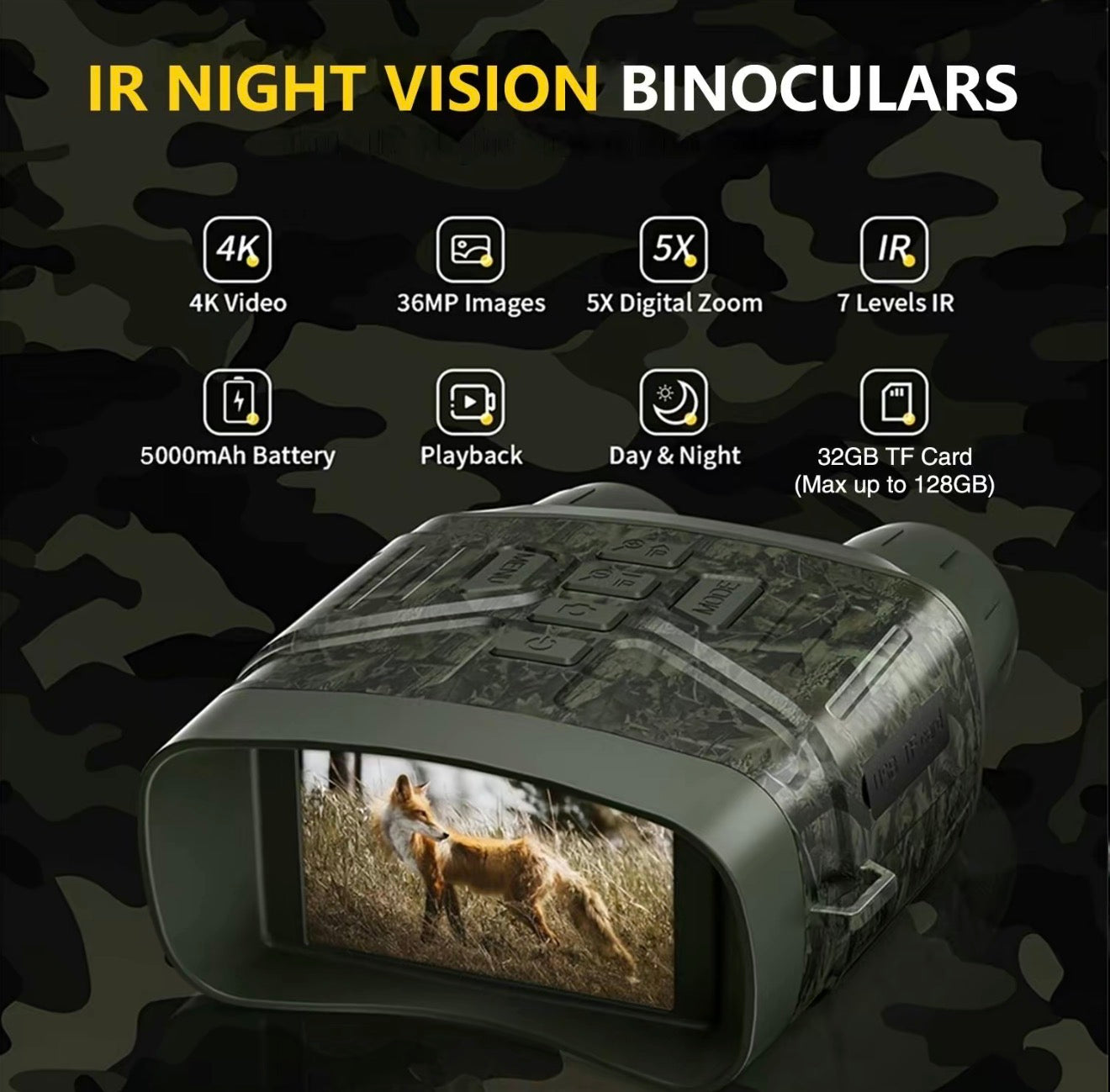 NightScope 4K Binoculars for Nighttime Exploration