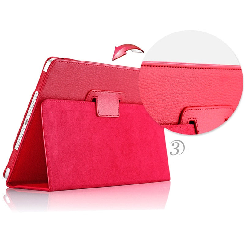 For Apple ipad 2 3 4 Case Auto Flip Litchi PU Leather Cover For New ipad 2 ipad 4 Smart Stand Holder Folio Case - Korvel