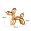 New black and white plaid balloon dog ornaments creative TV cabinet wine cabinet living room porch resin crafts - Korvel