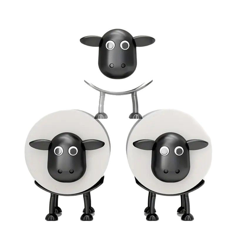 Cute sheep shaped toilet paper holder suitable for fashionable home decoration tissue box storage bathroom accessories decoration rack - Korvel
