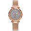 Rose Gold Women Watch Top Brand Luxury Magnetic Starry Sky Lady Wrist Watch Mesh Female Clock For Dropship relogio feminino - Korvel