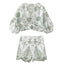Fashionable Casual Loose Embroidered Top and Shorts Set