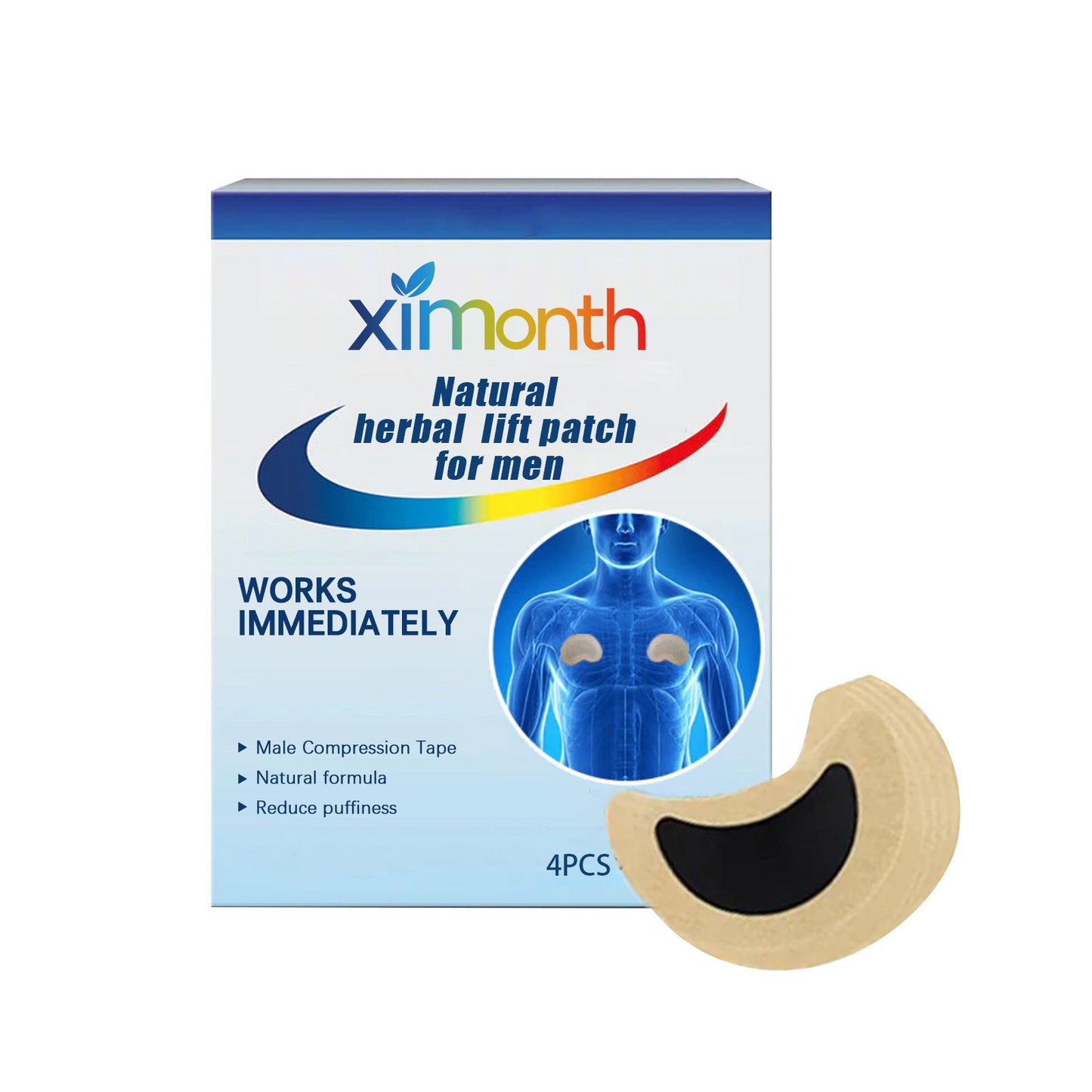 Natural Herbal Lift Patch For Men, Men's Firming Chest Skin Anti-Sagging Chest Shape Care Patch - Korvel