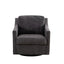 Fauteuil pivotant large avec coussin doux - Fauteuil moderne gris
