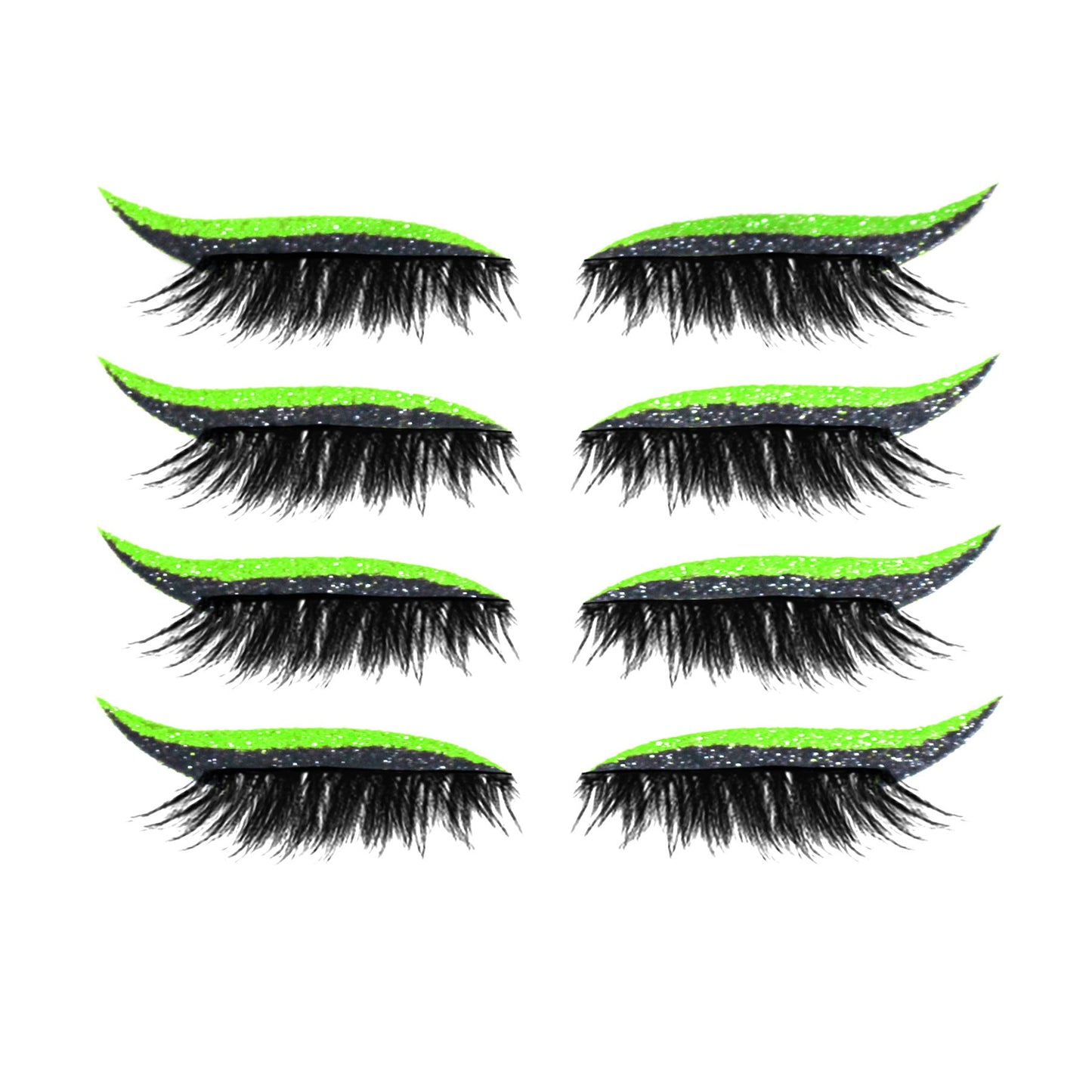 New Glitter Self-Adhesive Eyeliner Eyeshadow Sticker Double Eyelid False Eyelashes Waterproof Party Eye Makeup Sticker - Korvel