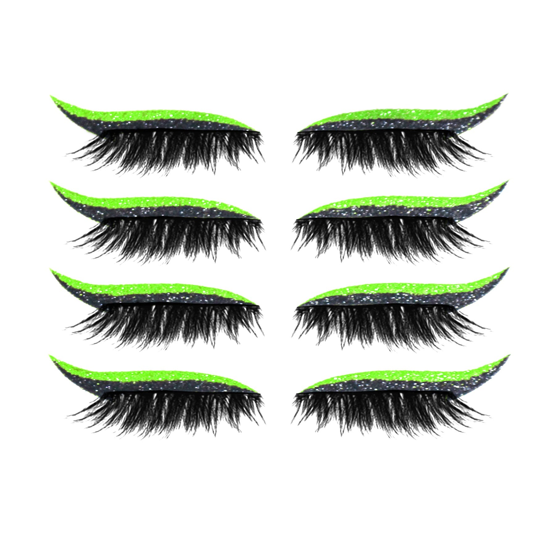 New Glitter Self-Adhesive Eyeliner Eyeshadow Sticker Double Eyelid False Eyelashes Waterproof Party Eye Makeup Sticker - Korvel
