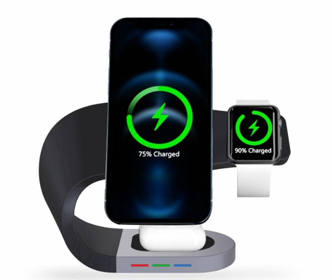 Chargeur sans fil magnétique 3-en-1 premium pour appareils