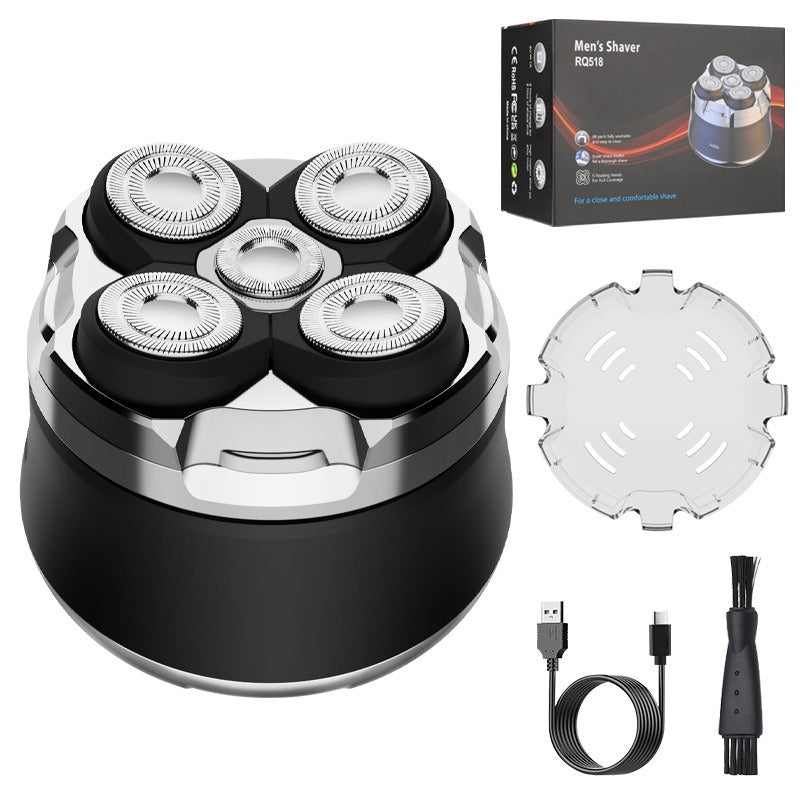 Rechargeable 5-Point Rotary Shaver for Men