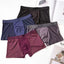 Modal Solid Ice Silk Antibacterial Underwear for Men's Mid Waist Breathable Four Square Corner Underwear - Korvel