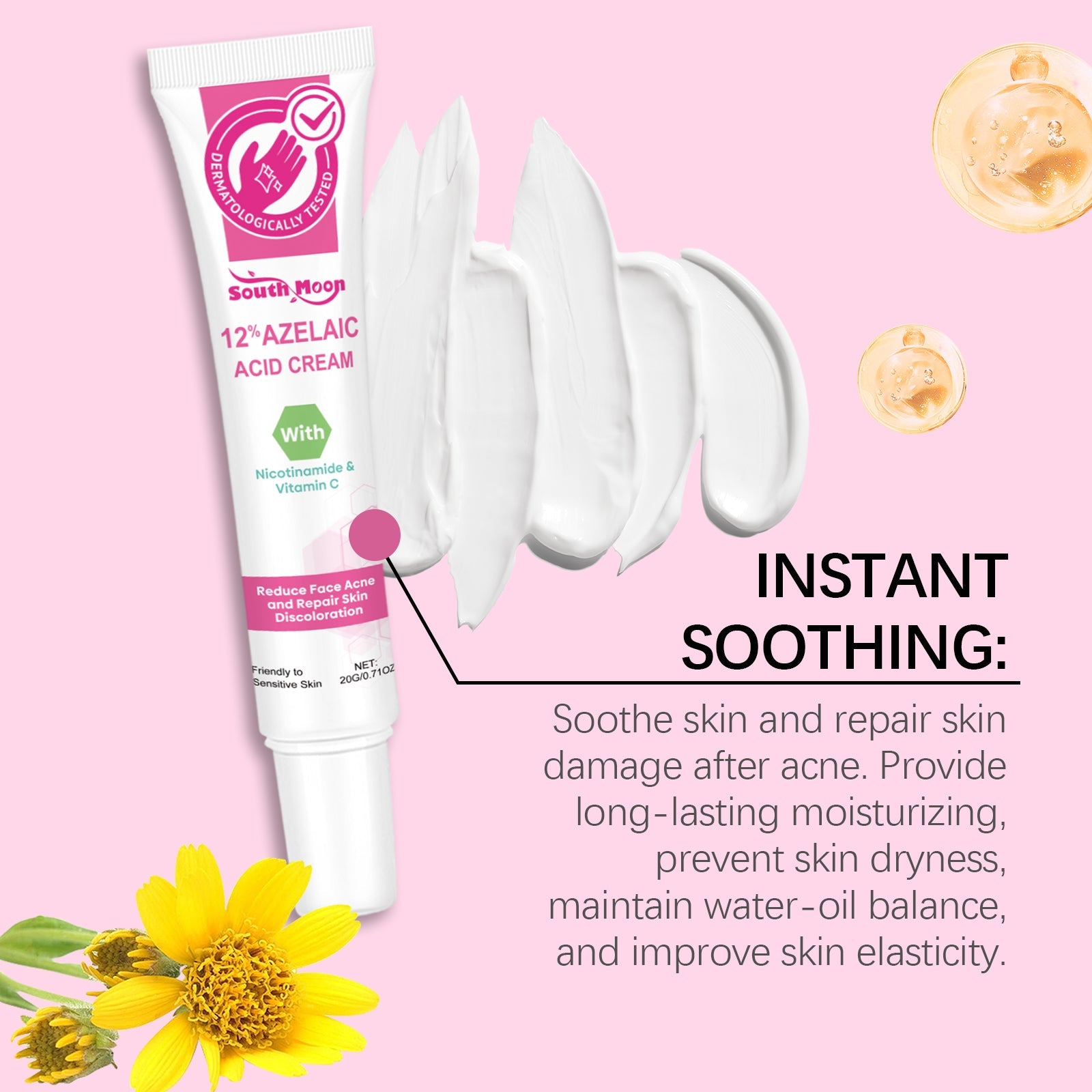 Facial Acne Cream, Repair Facial Acne, Close The Mouth To Nourish Skin Tender And Smooth Skin Care Cream - Korvel