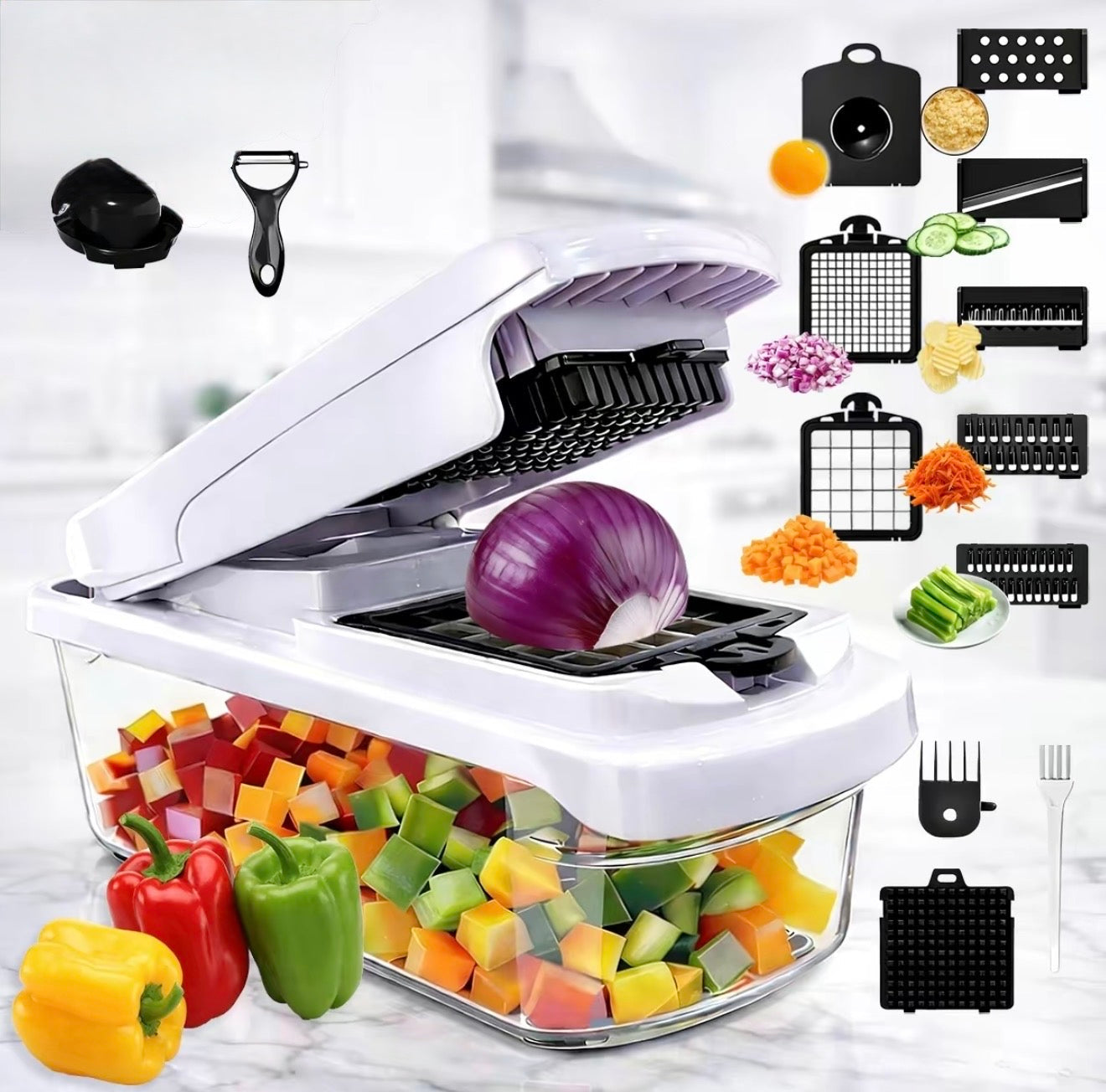 Cortador Multi Cuchilla SlicePro - Esencial Versátil para la Cocina