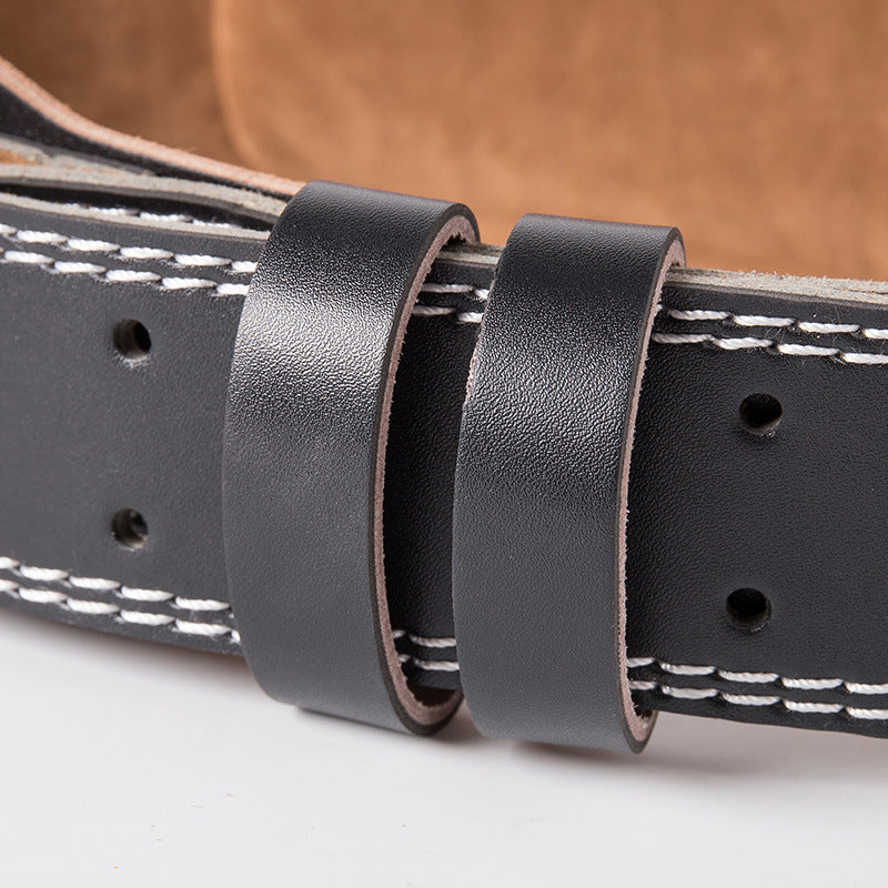 Premium PU Leather Weightlifting Belt for Men and Women