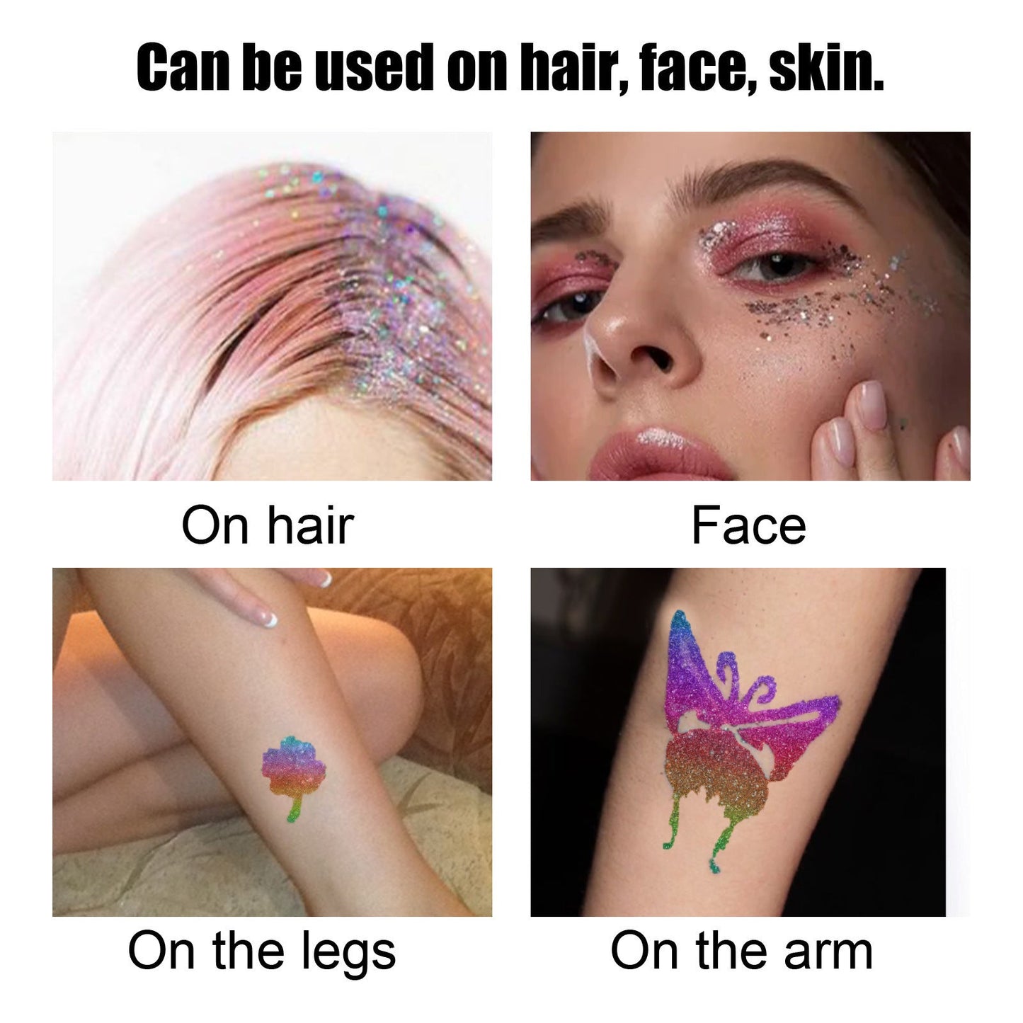 Flash Tattoo Skin Glue Painting Eye Makeup Glitter Glitter Face Body Skin Tattoo Glue - Korvel