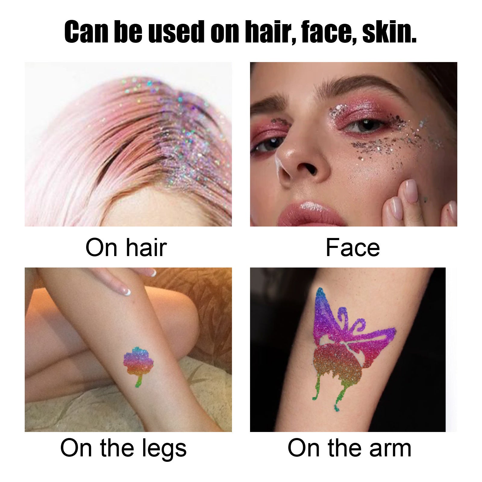 Flash Tattoo Skin Glue Painting Eye Makeup Glitter Glitter Face Body Skin Tattoo Glue - Korvel