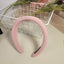 Candy colored velvet with wide edge sponge headband flocking - Korvel