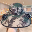 Solar powered fan large brim hat men's outdoor sunshade hat mountain climbing fisherman hat - Korvel