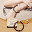 Pulsera Decorativa de Cuentas de Sándalo con Alambre Dorado
