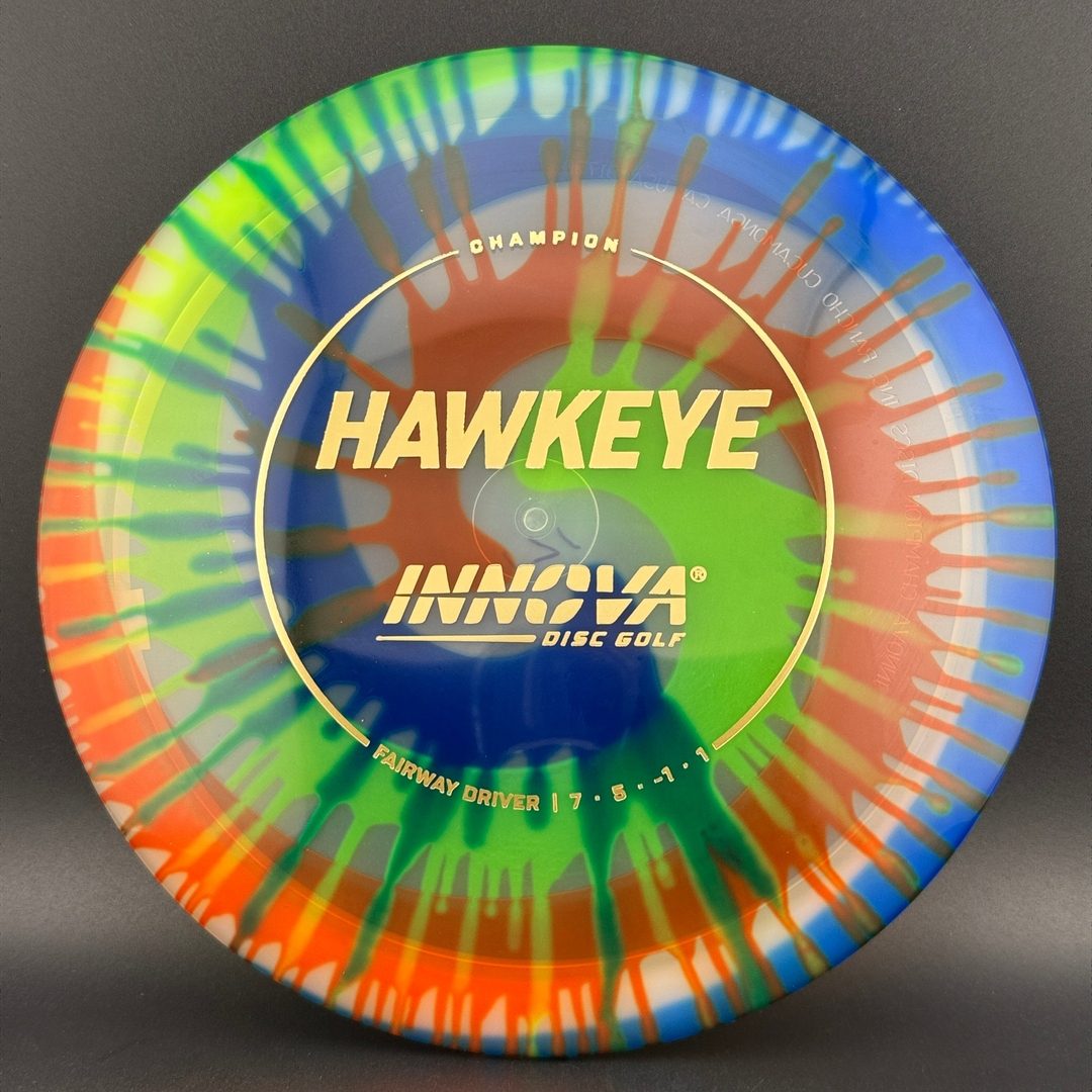 I-Dye Champion Hawkeye Disc Golf Driver