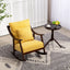 Mid Century Modern Upholstered Glider Arm Chair