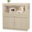 Squirrel cage acrylic panel with independent storage cabinet and wooden guinea pig room with bridge (L 31.50 x W 15.75 x H32.28) - Korvel