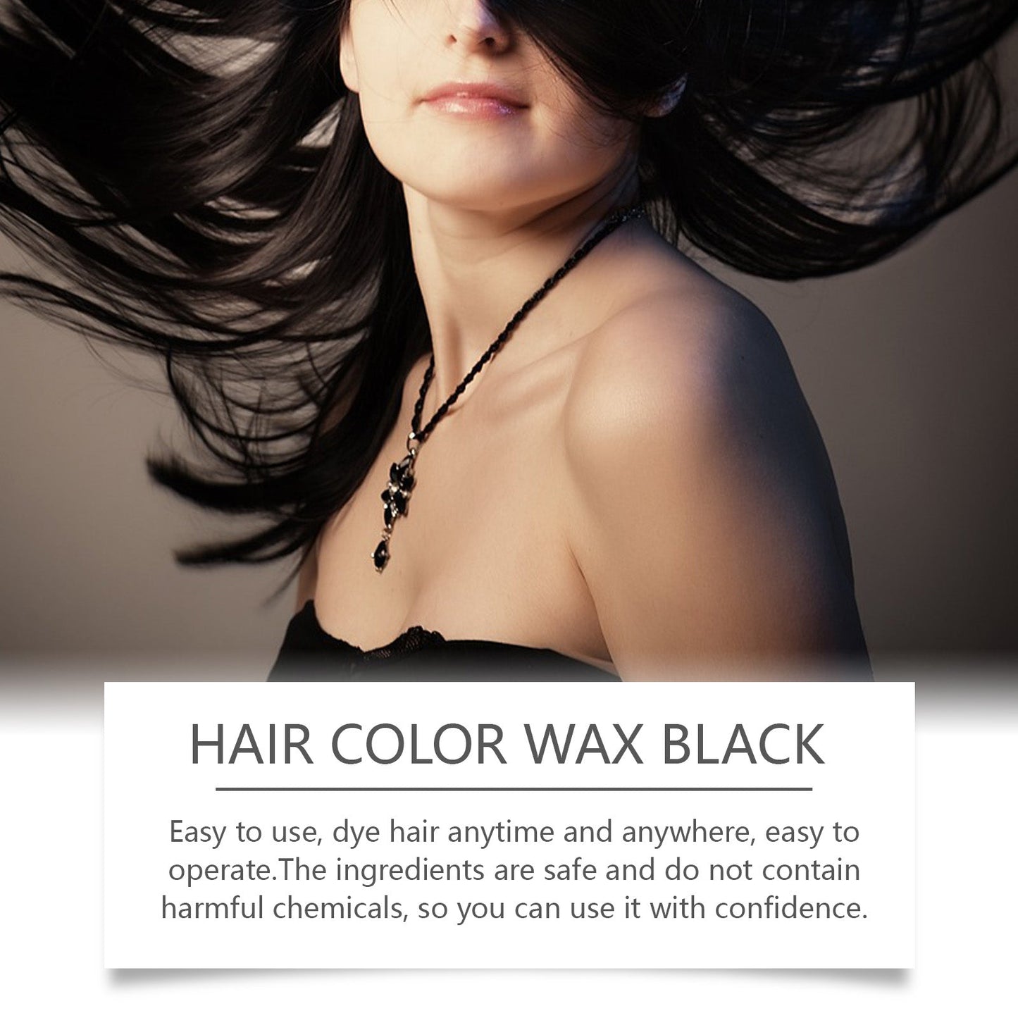 Cire capillaire noire douce pour brillance hydratante