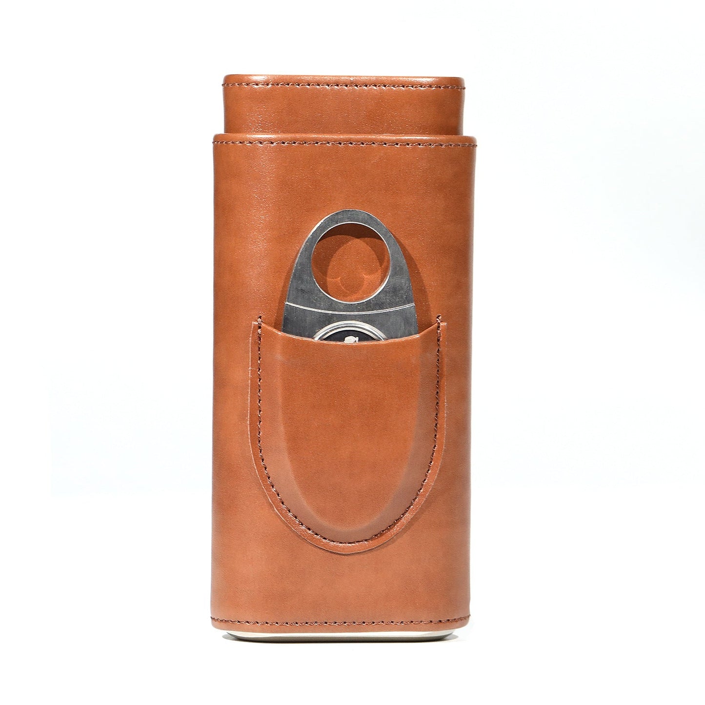 Boîte à cigares en cuir premium avec humidor en bois de cèdre
