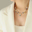 Natural stone freshwater pearl necklace necklace collarbone chain for girls - Korvel