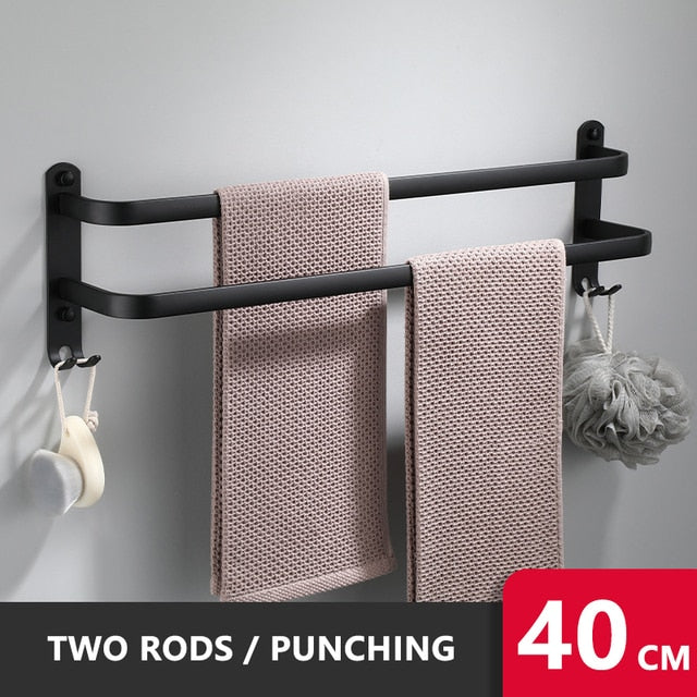 Soporte de Toallas Autoadhesivo - Organizador de Baño Premium