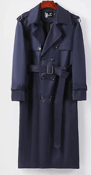 Abrigo Trench Plus Size Hasta la Rodilla