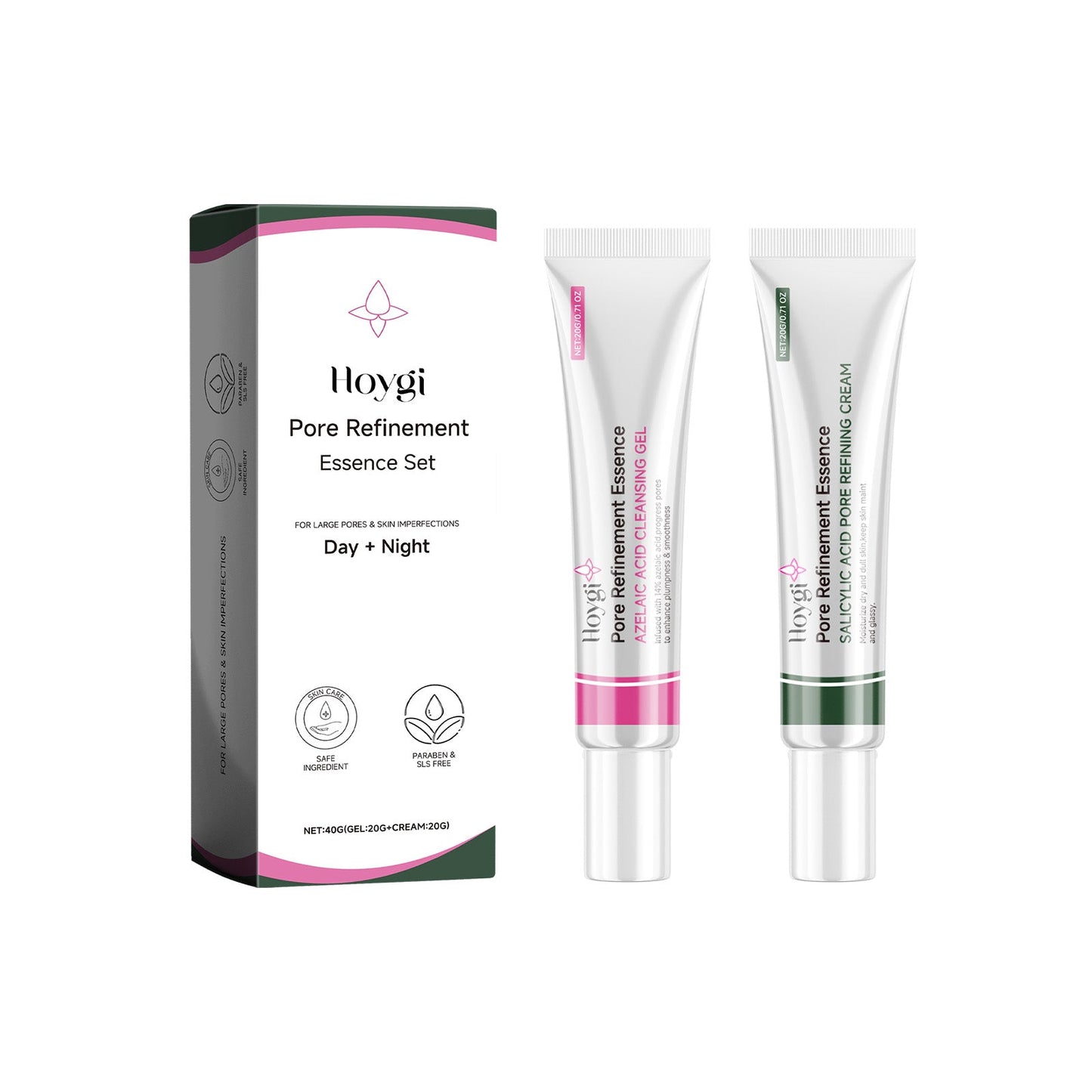 Pore Refinement Essence Set, Deeply Clean The Skin And Fine Pore Skin Cream - Korvel