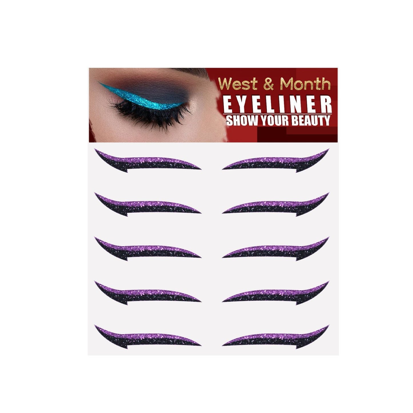 Eyeshadow Stage Makeup Eye Makeup European And American Eyeliner Self-Adhesive Double Eyelid Eye Makeup - Korvel