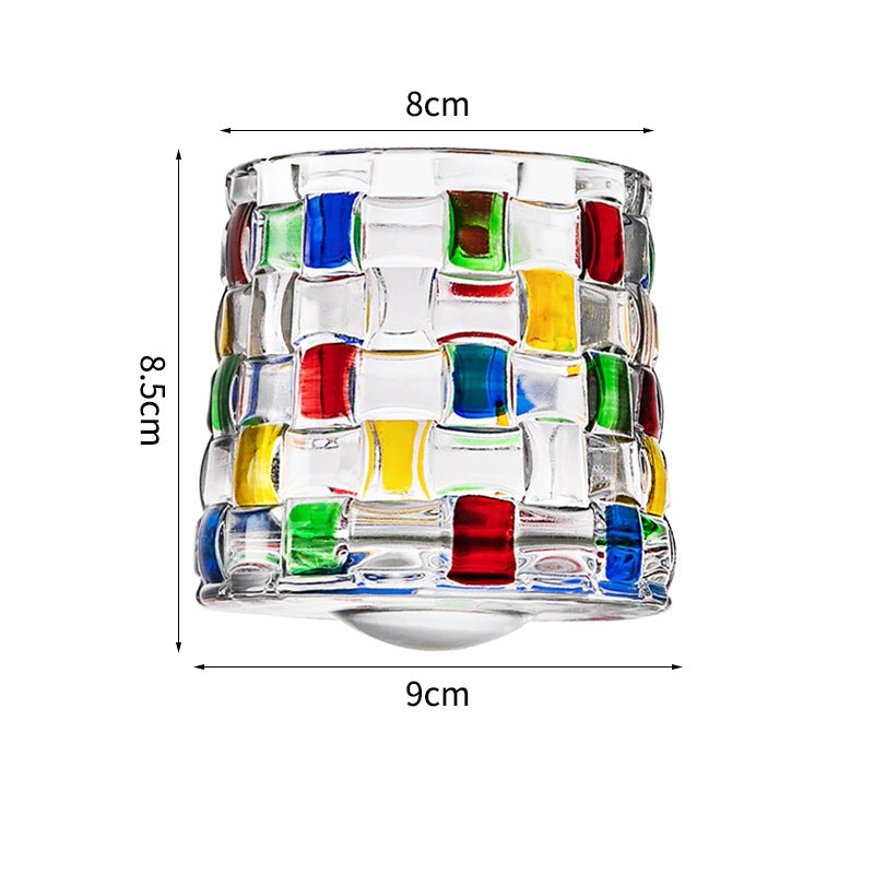 Hand drawn rotating glass cups multiple multi-purpose whiskey glasses rotating glass cups - Korvel
