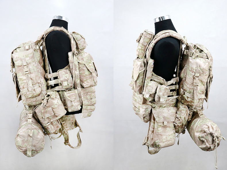 Cold War direct-purchased Russian military-issued 3rd-gen 6sh117 desert KSOR digital camo tactical vest - Korvel