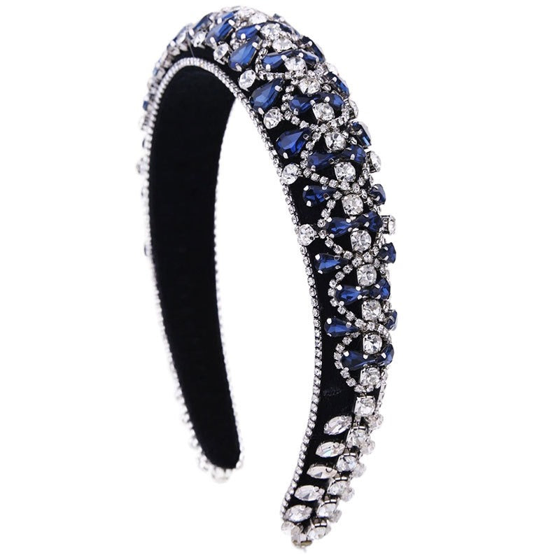 Diadema Barroca de Rhinestones Brillantes