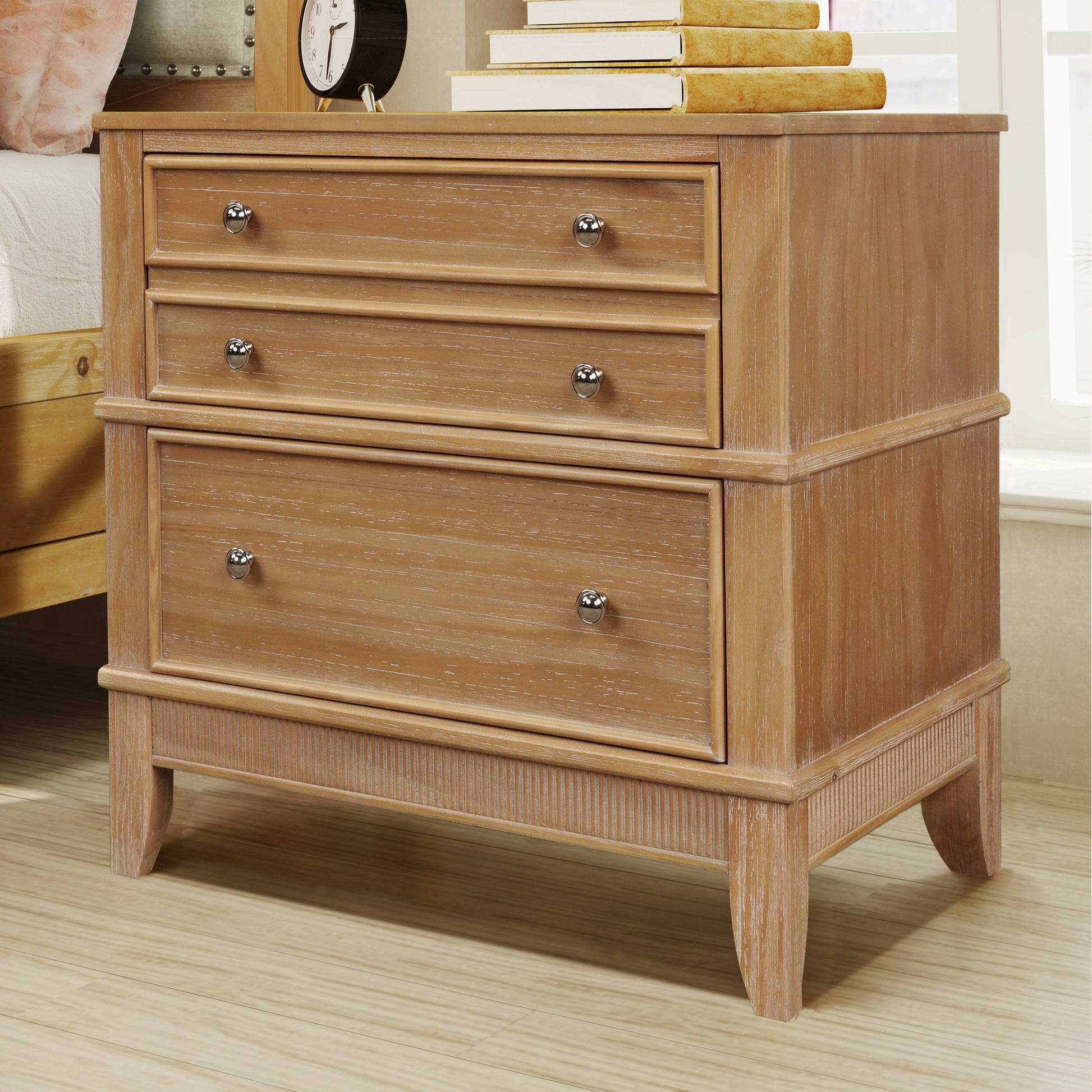 Hazel 3-Drawer Hazel 3-Drawer Side Table for Living Room Hallway Entryway - Korvel