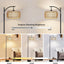 Arc Floor Lamp with Remote Control, Dimmable LED Floor Lamp with 3 Color Temperature Boho Farmhouse Tall Pole Lamp - Korvel