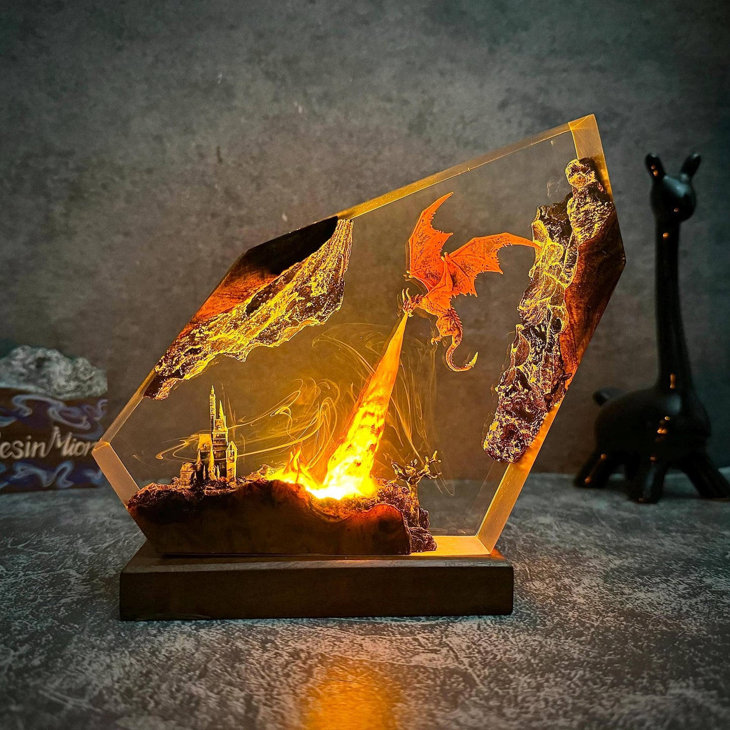 Lámpara de Resina Modelo de Película Dragonite